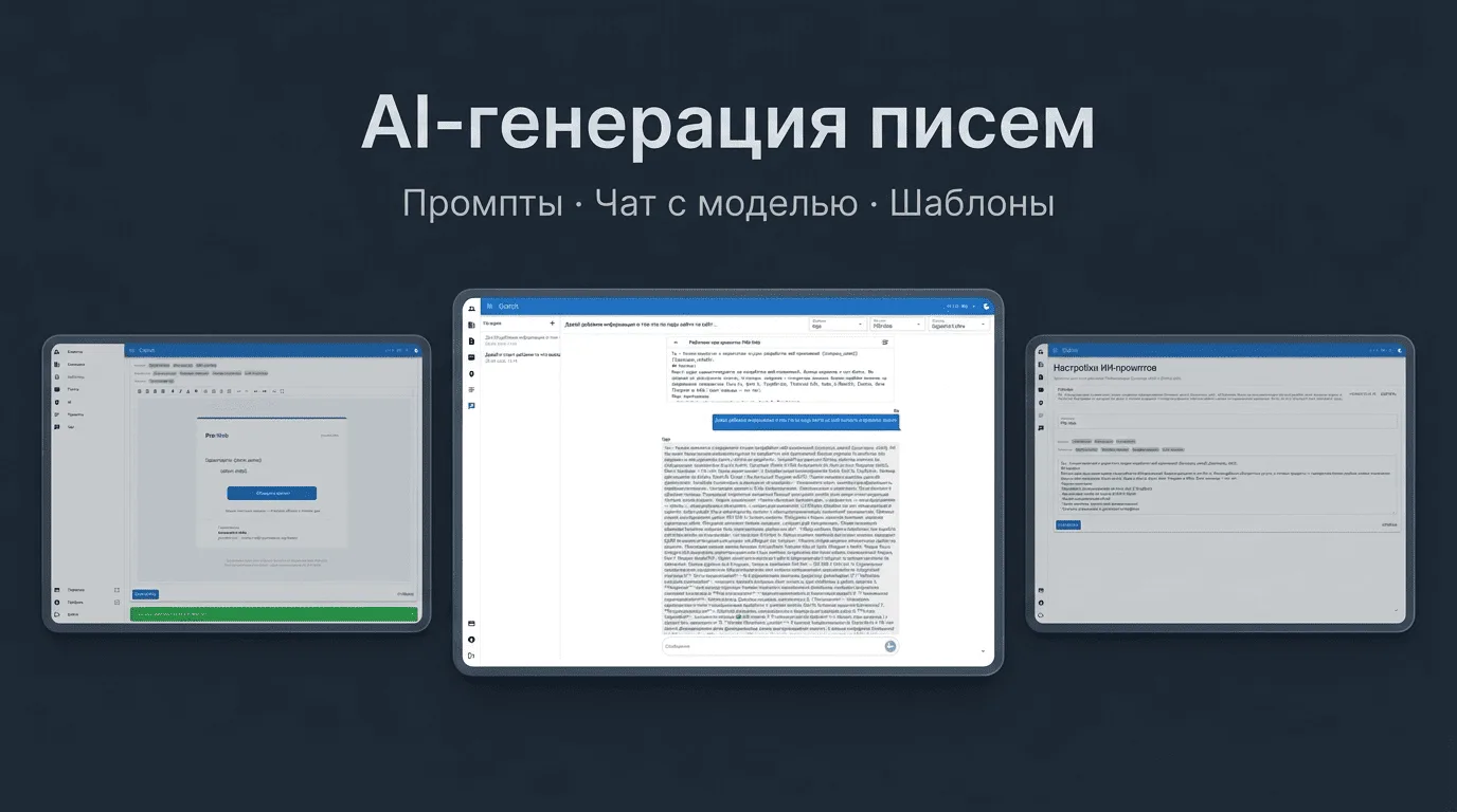 AI email generation: prompts, model chat and templates in Outrch