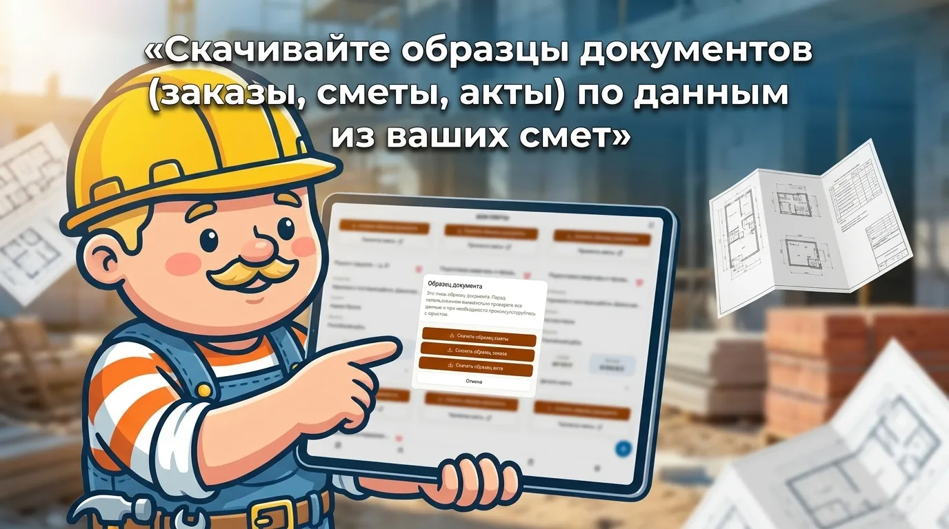 Document samples: orders, estimates and acts generated from Smetik estimates